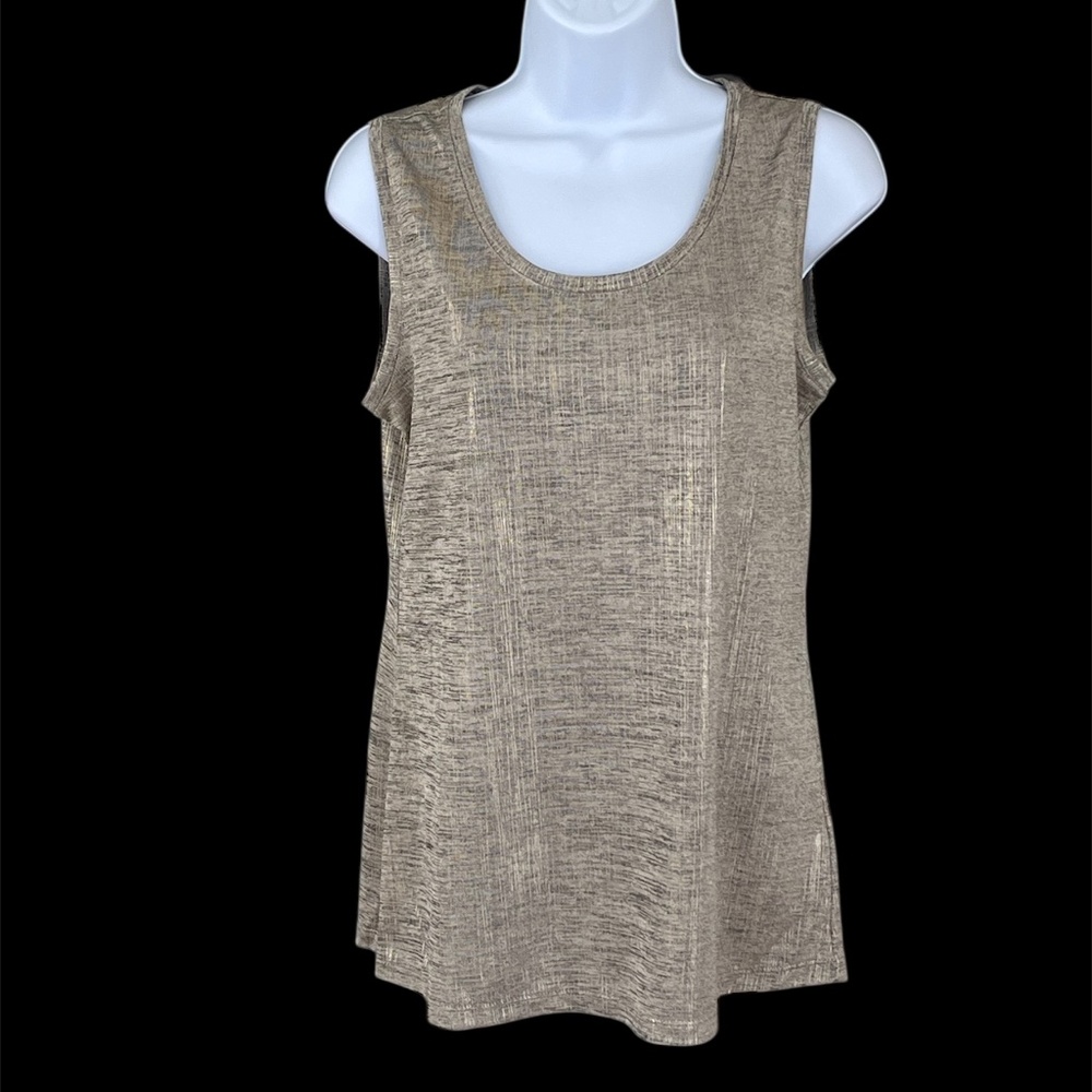Susan Graver metallic tank top, size XS, like new!